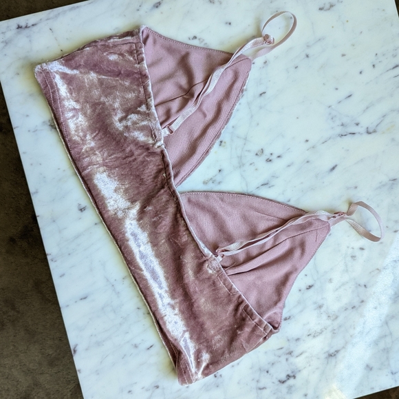 Velvet Crop/bralette - Picture 4 of 4
